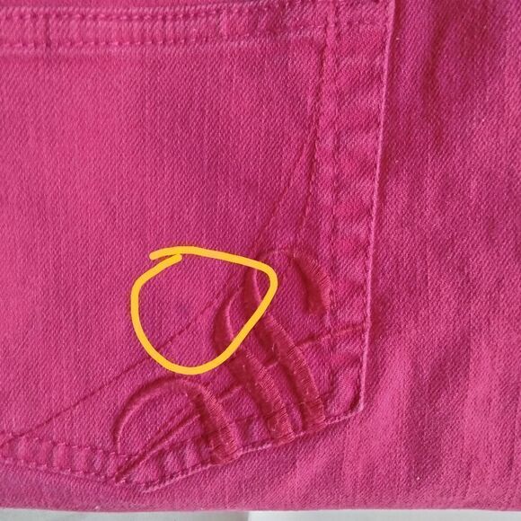 Spirited Randolph Duke Jeans Size 12 Pink / Fuschia Zipper and Double Button - Picture 12 of 12